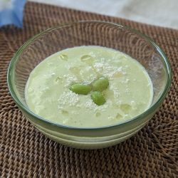 枝豆の冷んやりポタージュの写真