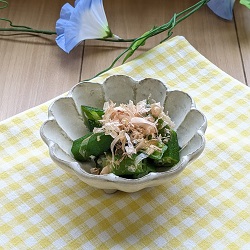 オクラの冷凍めんつゆ漬けの写真