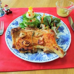 ローストチキンの写真