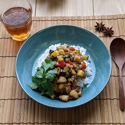 野菜たっぷりルーロー飯の写真