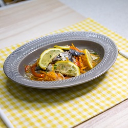 魚のレモンマリネの写真