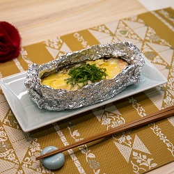 鮭ときのこのみそチーズホイル焼きの写真