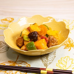 さっぱりトマトの酢豚の写真