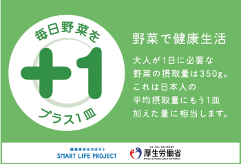 毎日プラス1皿の野菜