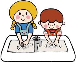 手を洗うイラスト