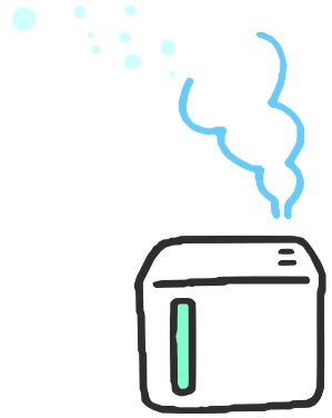 加湿器のイラスト