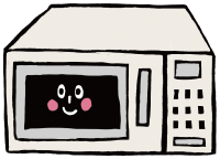 電子レンジのイラスト