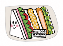 サンドイッチのイラスト