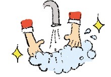 手洗いのイラスト