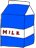 牛乳のイラスト
