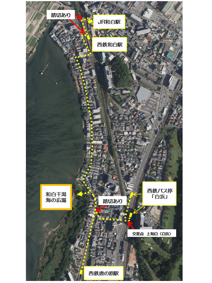 海の広場案内図