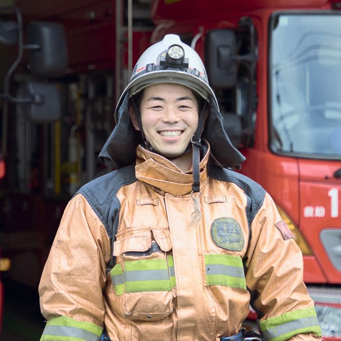 写真、消防吏員その２