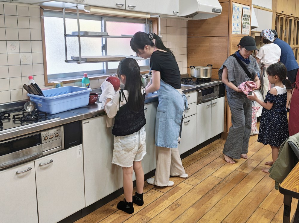 後片付けの様子