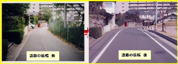 道路幅員の工事参考画像