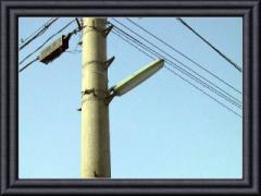 町内で設置している防犯灯の写真