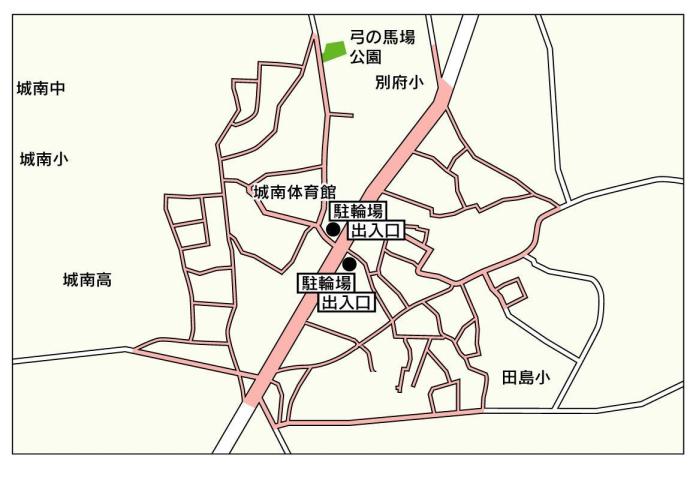 茶山駅周辺自転車放置禁止区域