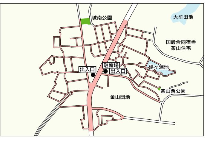 金山駅周辺自転車放置禁止区域