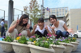 中村学園大学の学生の皆さん