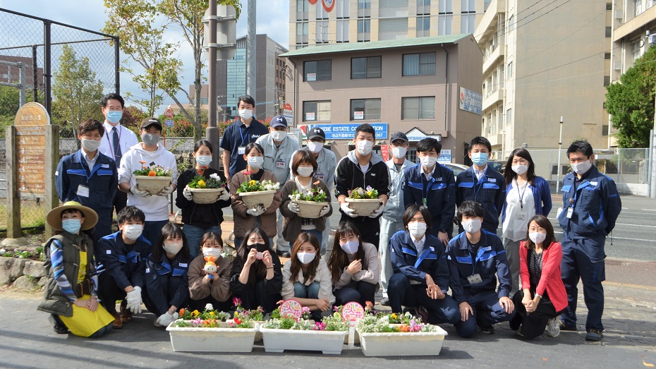 【中村学園大学×城南区役所】区一人一花運動