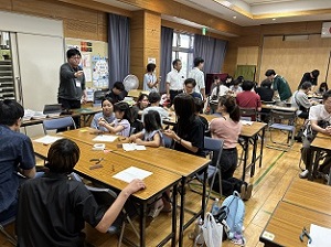 モーター実験説明の様子