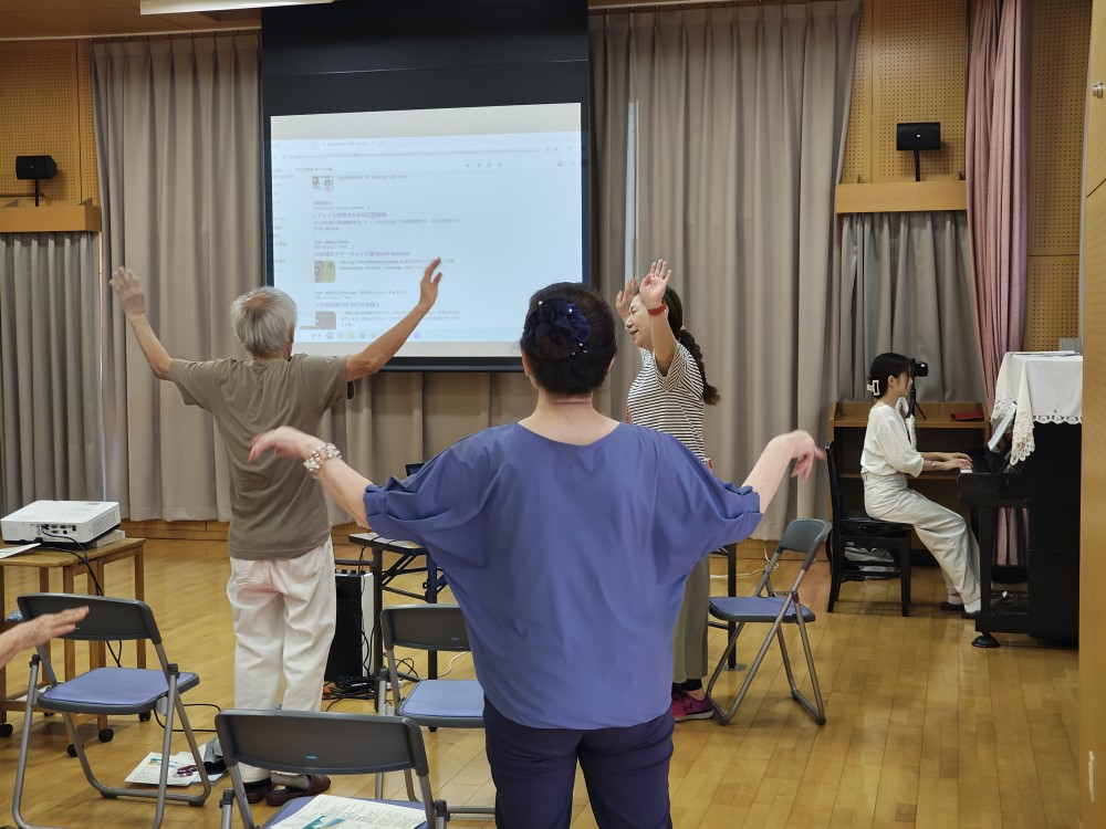 ピアノ伴奏の様子