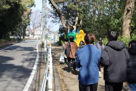 撮影地へ移動している様子