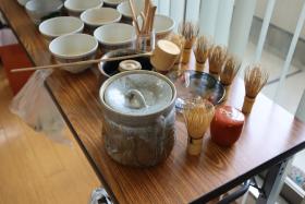 今回の講座で使用した茶道具
