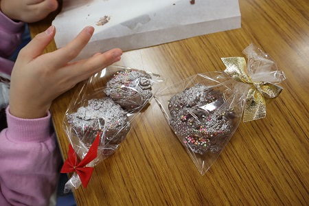 ミニチョコリース完成