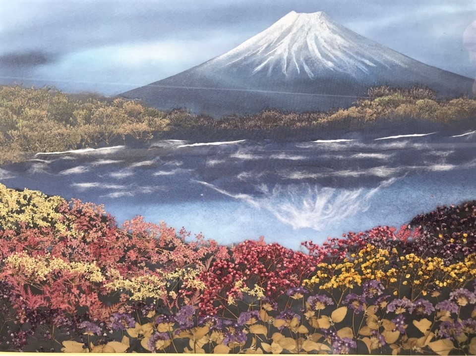 画像:押花の作品写真