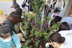 別府小学校の花植え3