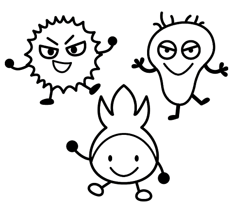 ぬり絵ニッコりん、ワルもん、ノーロン