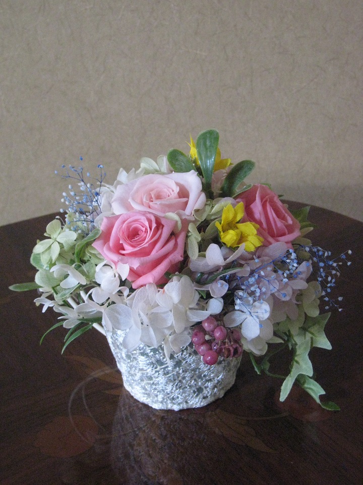 画像:フラワーアレンジメント作品写真