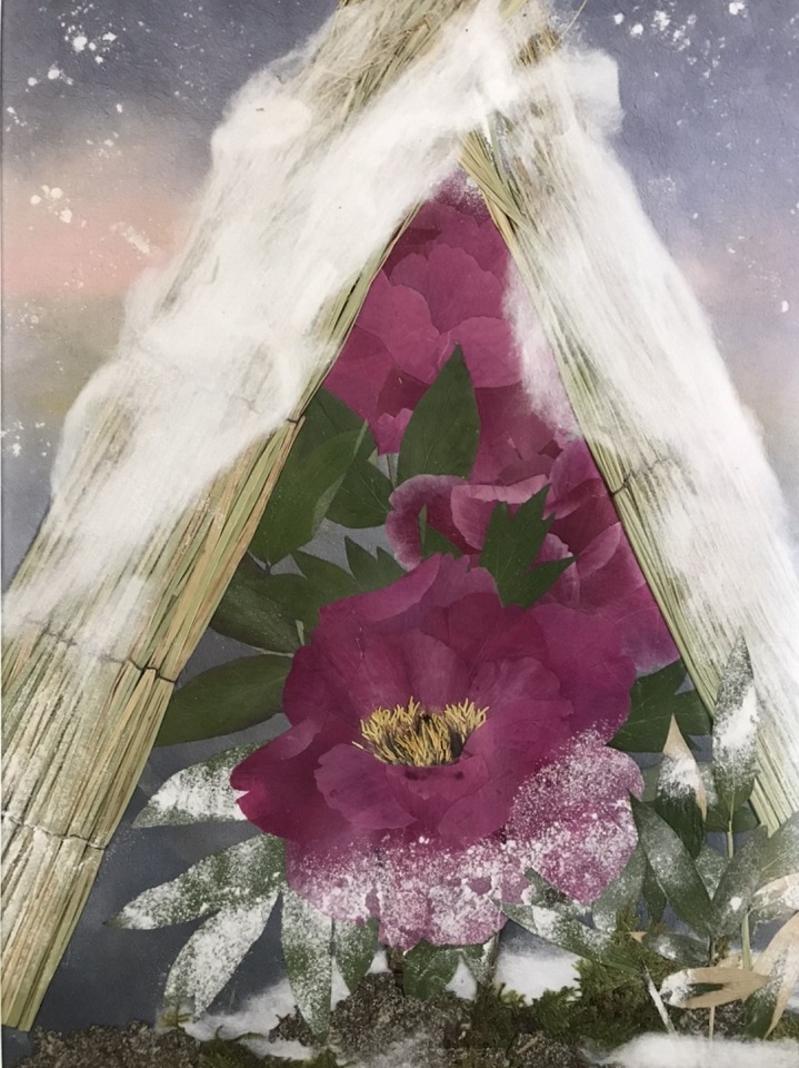 画像:押花の作品写真