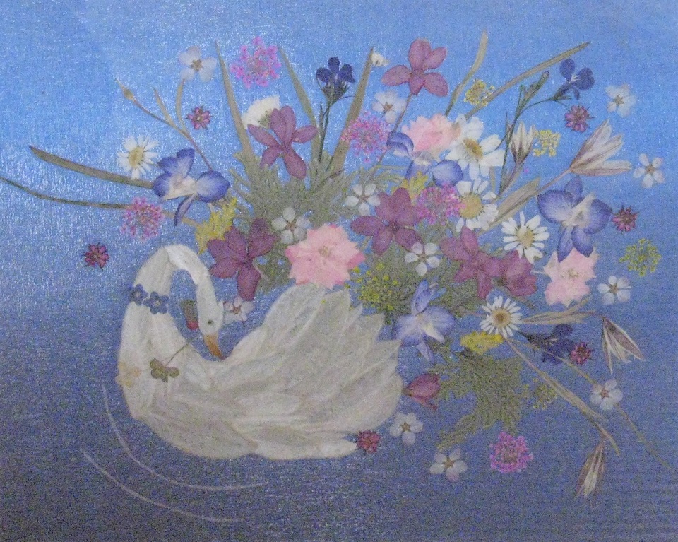 画像:押花の作品写真