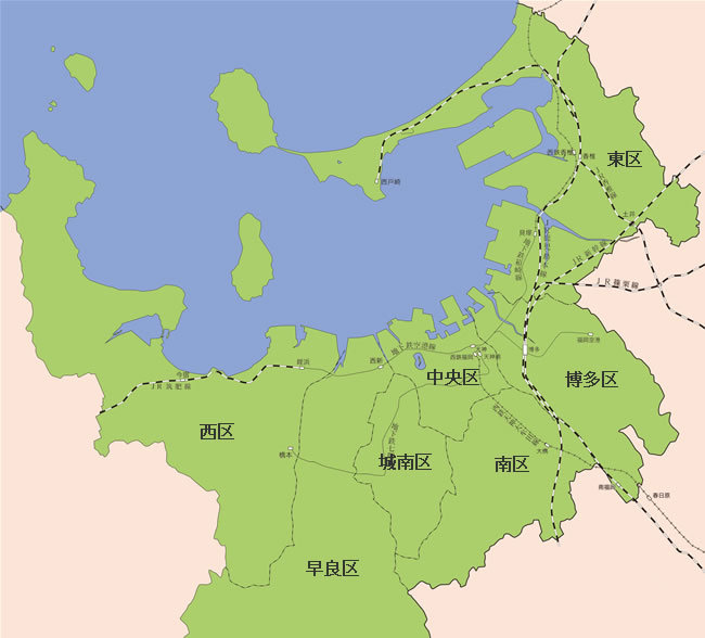 市街地整備の状況の地図