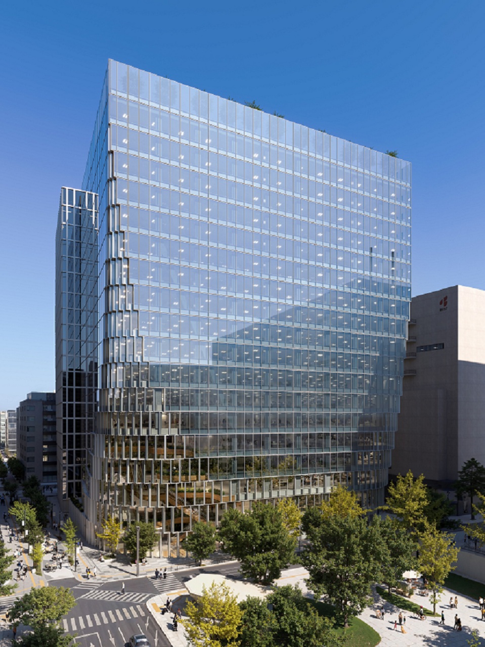 仮称天神ビジネスセンター２期計画の外観パース