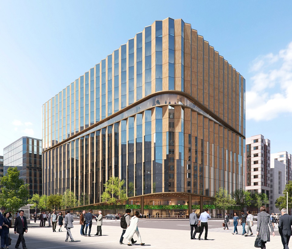 西日本シティ銀行本店本館建替えプロジェクトの外観写真