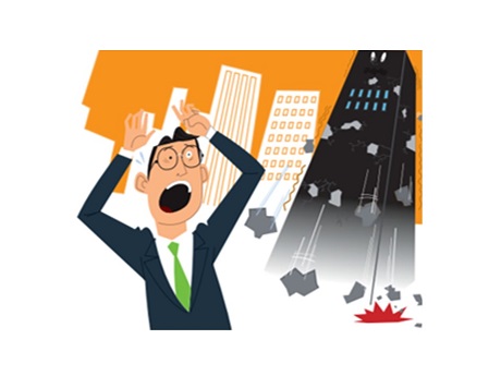 外壁が落下している画像