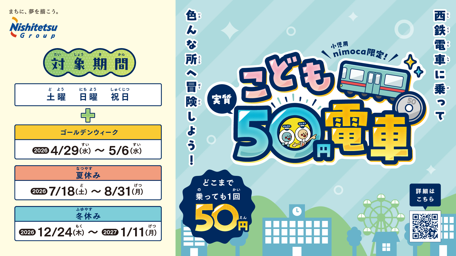 こども50円電車チラシ