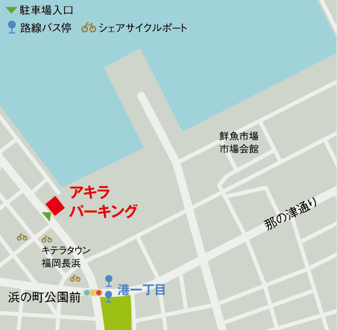アキラパーキング位置図
