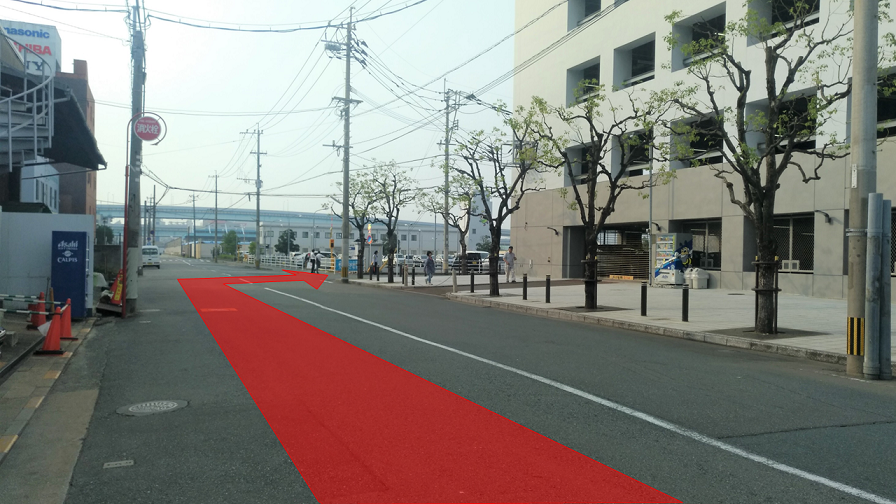 画像：ボートレース福岡第１立体駐車場の案内写真３