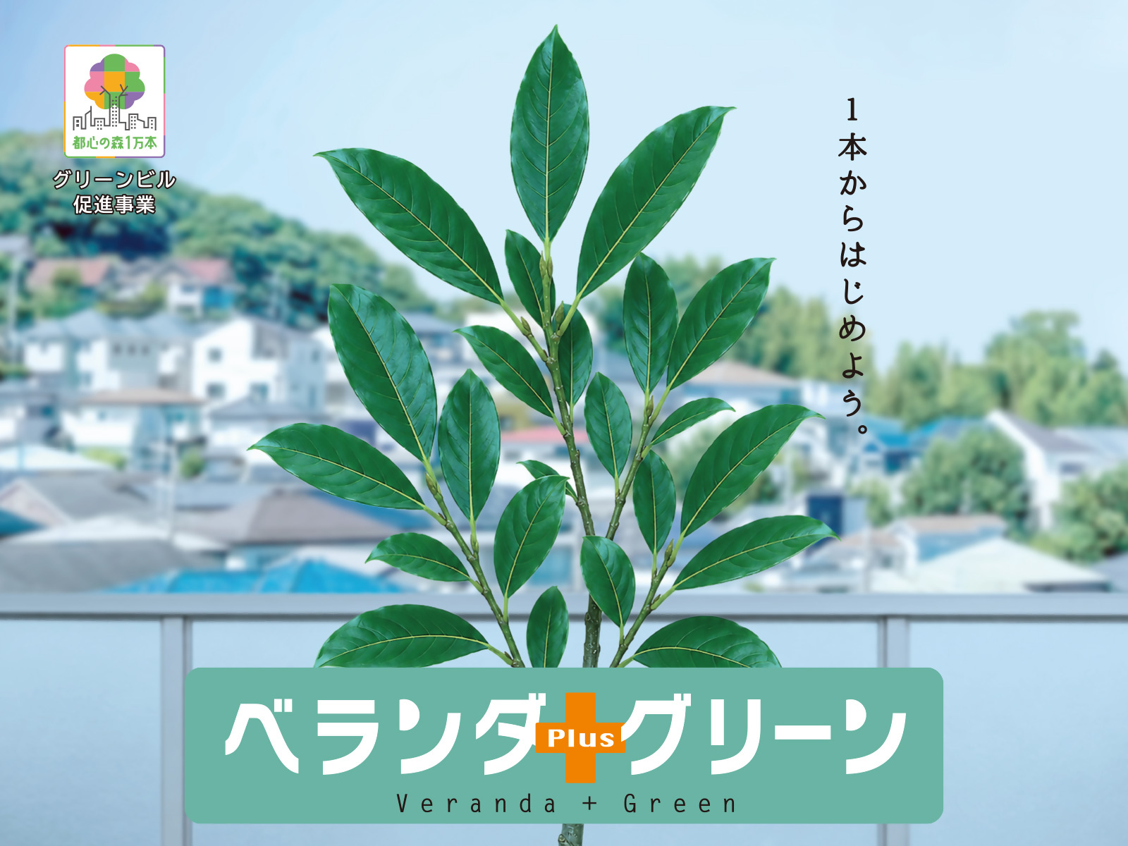 ベランダ緑化の画像