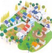 町並みのイラスト画像