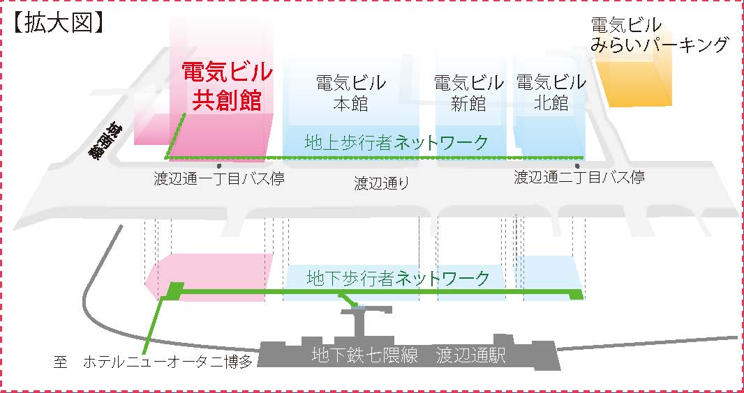 会場周辺の地図（拡大図）