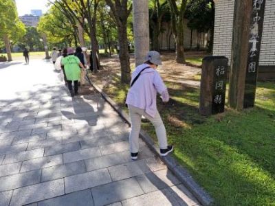天神地区清掃の様子