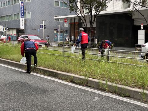 博多地区清掃の様子