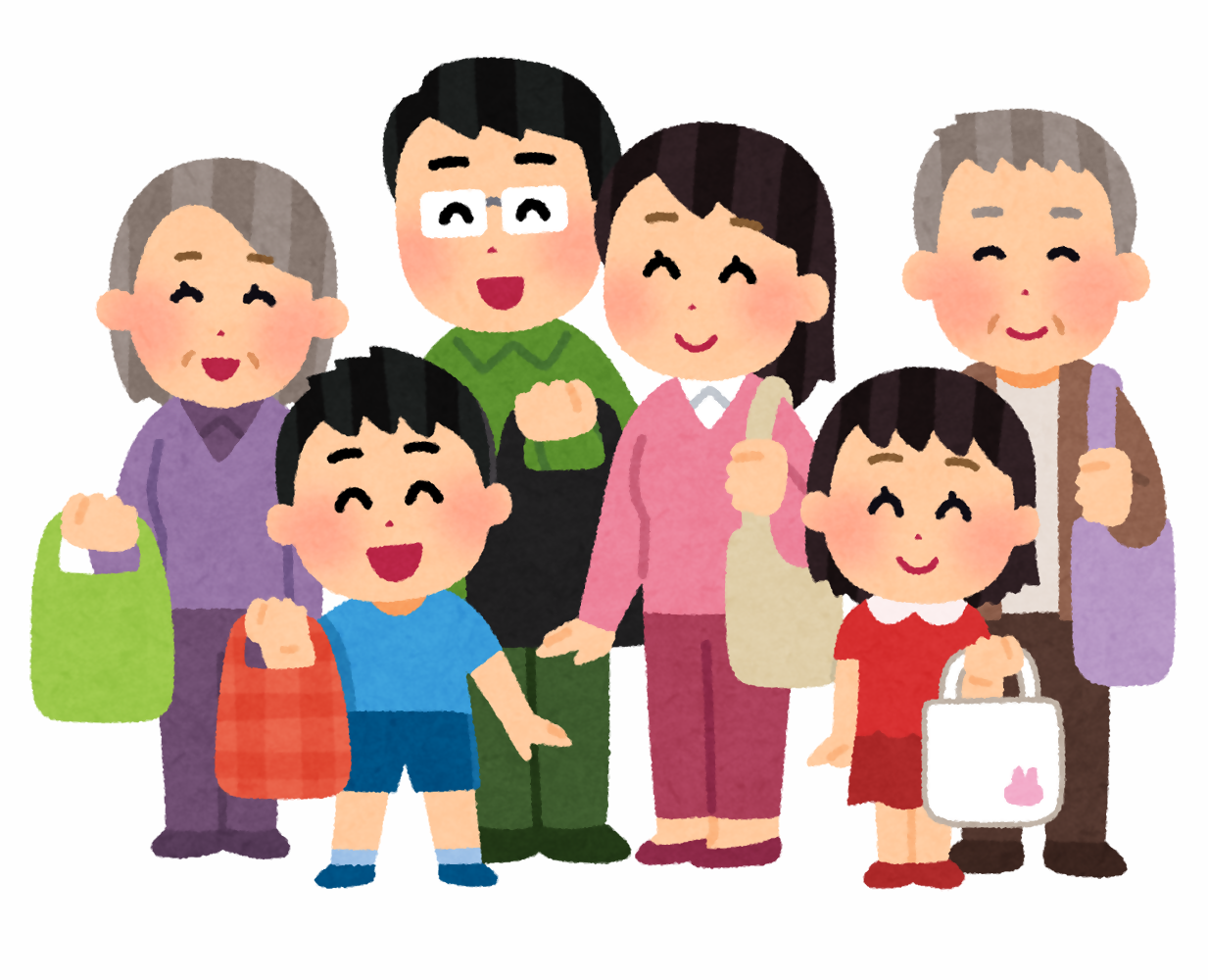 マイバッグを持つ人たち