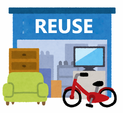 リユースショップのイラスト