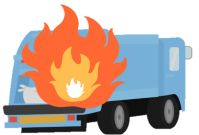 収集車のイラスト