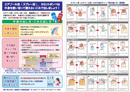 ガスの抜き方チラシの画像